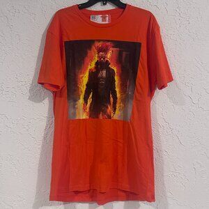 One-of-a-kind AI-designed graphic T-Shirt AI Art Graphic– Fire Character Print